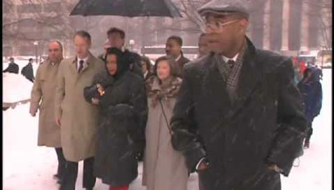 Silent march at the 20th annual Martin Luther King Jr. Celebration at MIT. 