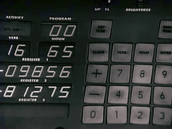 Interface for Apollo's computer. 