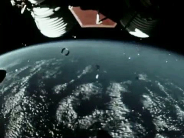 A view of planet Earth from outer space. 