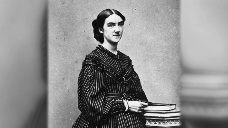 A painted portrait of Ellen Swallow Richards.